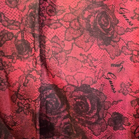 Guess Womens Hooded Lined Wool Blend Coat Zip/Toggle Close Fuchsia Size S NWOT - Picture 4 of 14